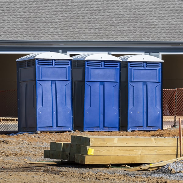 how do you dispose of waste after the porta potties have been emptied in Rossie IA